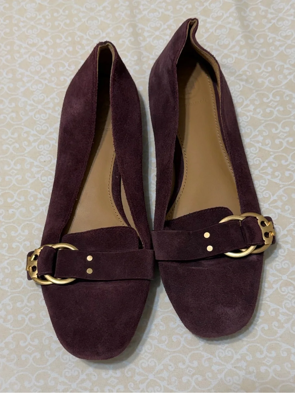 Tory Burch Malbec Marsden Smoking Slipper Sport Suede Flats Size 7